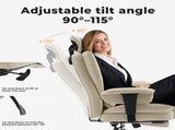 Office Chair 200 kg PU Leather Computer Chair with Lumbar Support and High Backrest, W2367P290466