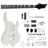 DIY 6 String Flame Shaped Style HSH Electric Guitar Kits with Mahogany Body, Maple Neck and 93807873