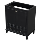 30" Bathroom Vanity without Sink, Base Only, Multi-functional Bathroom Cabinet with Doors and N725P186143B