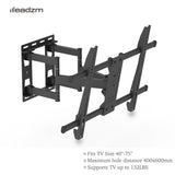 ZNTS TMDS-106 40-75" Flat Tilting TV Wall Mount with Spirit Level 12362132