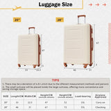 2 Piece Luggage Set with Bags Expanable Spinner Wheels ABS Lightweight Suitcase with TSA Lock N732P198745K