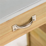Solid Wood Garden Potting Bench Large Metal Tabletop, Big Drawer, Removable Shelf, 3 Hooks 64506155