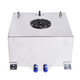 ZNTS 10 Gallon 40L Universal Aluminum Fuel Tank Oil Level Sensor Silver 80004263