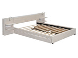 Full Size Velvet House Bed Wood Bed, Beige 95491646