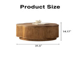 Flower-Shaped Rattan Coffee Table with Lift-Off Lid Storage, Boho-Chic Style, Perfect for Cozy W3081P464745