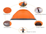1-Person Waterproof Camping Dome Tent Outdoor Hiking Orange 98933738