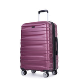 Luggage set of 5 pieces, expandable hard PC luggage set with TSA lock for rotating wheels, W284P202776