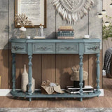 U_STYLE 52''Modern and Contemporary Curved Console Table Sofa Table Entryway Table for Hallway N711P186862C