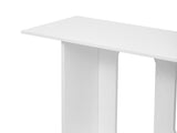 Modern and Curved Design Ash Veneer Console Table with Shelf,Suitable for Entryway,Hallway N711P241287K