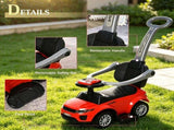 Red Toddler Stroller Sliding Car 2 in 1 Push Ride On with Horn, Music, Light, for Indoor & Outdoor 80844543