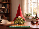 2.5 FT Pre-Lit Tabletop Christmas Tree, Santa Themed Mini Artificial Xmas Tree with 20 Warm White 52756468