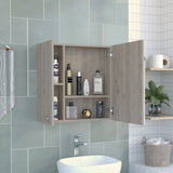 Sines Medicine Cabinet, Four Internal Shelves, Double Door -Light Gray B20092111