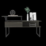 Atlanta Lift Top Coffee Table, One Shelf, Carbon Espresso / Onyx B097132904
