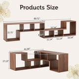 2 Pieces Cube TV Stand,Free Combination Gaming Entertainment Center Media Stand,Open Storage W3226P298392
