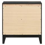 Weathered Black 2-drawer Nightstand B062P181333