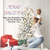 Pre-lit Flocked Artificial Christmas Tree 58466666