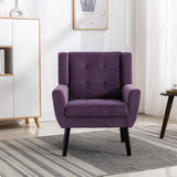 Modern Soft Velvet Material Ergonomics Accent Chair Living Room Chair Bedroom Chair Home Chair With W676P313949