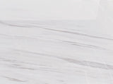 43 Inch Marble Vanity Top, White Vanity Top with Pre-drilled Faucet Holes, Bathroom Vanity Top with 02592659