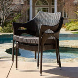 Outdoor Resin Chair, 52637.00MBRN KD MP4 N769P245633B