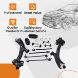 ZNTS 12pc Control Arm Suspension Kit with Ball Joint Tie Rod Set for Honda CR-V 07-11 05021006