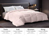 2-Pack Pink Oversized Duvet Inserts. Made from comfortable, breathable fabric, these plump 65105170
