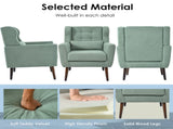 Modern Accent Chair,Teddy Fabric Living Room Chairs Comfy Reading Chair,Mid Century Accent Chair, W1028P236473