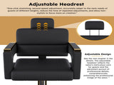 Professional Hydraulic Barber Chair - 360&deg Swivel with Adjustable Height, Stainless Steel 41738739