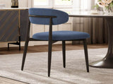 Dining Chairs Set of 2, Metal Kitchen Chairs with Modern Linen Fabric Upholstered for Dining Room, 18768430