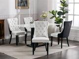 ZNTS Furniture,Modern, High-end Tufted Solid Wood Contemporary PU and Velvet Upholstered Dining Chair 42293880