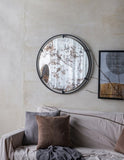 ZNTS D31.5x0.5" Theodor Mirror with industrial design Round Mirror with Metal Frame for Wall Decor & W2078124323