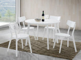 Roma Contemporary White Round Dining Table T2574P165164