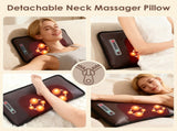 Multi-Functional Full Body Massage Mat with Flannel/PU Leather Surface, Shiatsu Neck Foot Massagers, 88731027