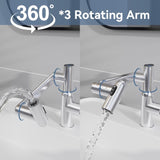 Chrome Bathroom Sink Faucet with Spray Function and Temperature Display for Anti-Skid Switch and Hot W1217P214949