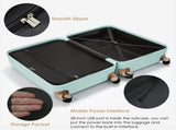 4-Piece Luggage Set with USB Charging Ports - 20in Carry-On 28in Checked 34618801