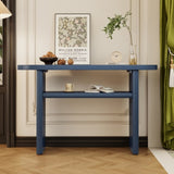 ZNTS TREXM Elegant Minimalist Console Table with Rounded Edges and Sturdy Shelf Design for Entryway, N715P195554M