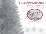 5' Artificial Pencil Christmas Tree, Slim Xmas Tree with 294 Realistic Branch Tips and Plastic 41225111