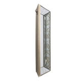 24" x 24" Antique Silver Square Mirror with Floral Accents, Decorative Display Tray, Hanging Mirror, W2078124349