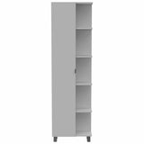 White 5-Shelf Linen Cabinet B06280253