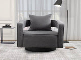 29.13"W Swivel Accent Open Back Chair Modern Comfy Sofa Chair With Black Base For Nursery Bedroom W3188P417878
