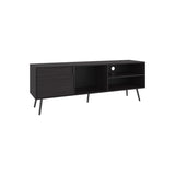 Vulcan 63" Wide Tv Stand with One Cabinet, Three Open Shelves, Cable Management, Living, Tv B070P254791