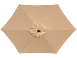 7.5ft Patio Umbrella with Crank Handle, Outdoor Market Umbrella with 6 Sturdy Umbrella Ribs 36712071