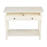 2-Tier Console Table with 2 Drawers Console Tables for, Sofa Table with Storage Shelves, 53777083