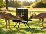 14 Gallon Gravity Deer Feeder 50-90 LBS Capacity Galvanized Coated Steel Wildlife Game Feeder with 4 70429595