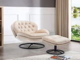 Accent chair TV Chair Living room Chair Beige sofa with Ottoman W676P232273