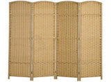 4-Panel 5.6ft Folding Privacy Screen Freestanding Room Divider for Indoor Space 92444375