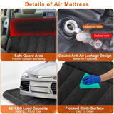 ZNTS Air Mattress,SUV Air Mattress Thickened Camping Bed Cushion with Pillow Air Pump Storage Bag PVC 94429117