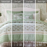 9 Piece Cotton Percale Comforter Set Cal King B035P294111
