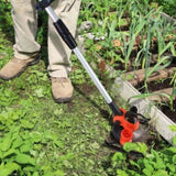 Cordless Wheeled Grass Trimmer - 800W Pure Copper Motor , 2x21V 3000mAh Batteries , 3 53629530