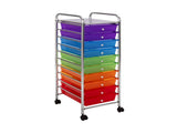 Steel 10 Compartments File Organizer, Multi-Color 35255244