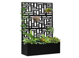 Metal Bed with Trellis, 70 Inch Height Metal Planter Box with Trellis, 09609773